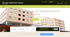 Desktop Screenshot of en.aparthotelhuesca.com