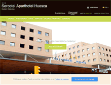 Tablet Screenshot of aparthotelhuesca.com